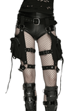 Adjustable Punk Leg Harness with Twin Pocket Bags