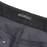 Alternative Buckled Black Vinyl Mini Skirt for Women