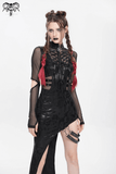 Asymmetrical Dress with Front Zipper and Buckle Details