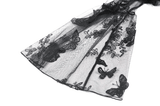 Chic Gothic Lace Bolero with Butterfly Bell Sleeves