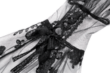 Chic Gothic Lace Bolero with Butterfly Bell Sleeves