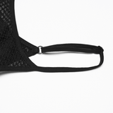 Black Gothic Mesh Cami with Moon Charm Accent Detail