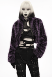 Black Gothic Torn Crop Top with Detachable Chains