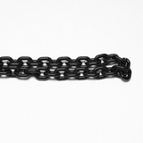Black Gothic Torn Crop Top with Detachable Chains