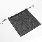 Black Gothic Veil Face Mask with Beaded Fringe