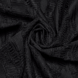 Black Mesh Punk T-shirt with Tattered Shoulder Lacing