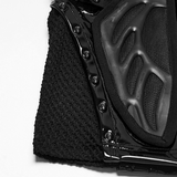 Black Patent Leather Techwear Buckled Mini Skirt