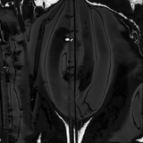 Black Patent Leather Techwear Buckled Mini Skirt