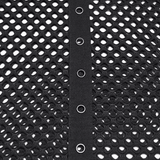 Black Punk Fishnet Waistcoat with Studded Edge Details