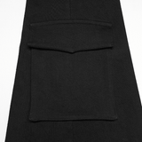 Black Punk Lace Up Shorts with Removable Flared Pants