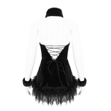 Black Velvet Halterneck Dress - Gothic Sexy Appeal