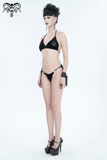 Black Velvet Pentagrams Bikini with a Sexy Stretch