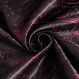 Burgundy Gothic Halter Dress with Lace Layers