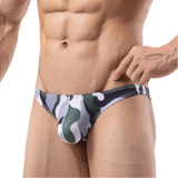 Camouflage Men's Sexy Briefs / Breathable Silky Underwear