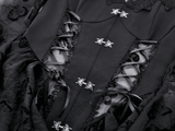 Chic Gothic Mini Dress with Delicate Butterfly Details