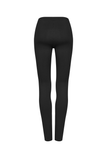 Chic Mesh-Panel Iron Ring Women's Leggings for an Edgy Look