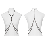 Chic Multi-Chain Body Harness for Effortless Layering