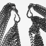 Cyberpunk Chain Body Harness and Fringe Jewelry
