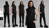 Cyberpunk-Inspired Vest with Futuristic Rubber Armor Accents