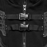 Cyberpunk-Inspired Vest with Futuristic Rubber Armor Accents