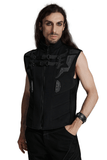 Cyberpunk-Inspired Vest with Futuristic Rubber Armor Accents