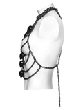 Cyberpunk Skull Chain Body Harness Gothic for Women