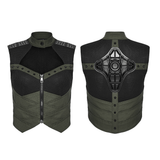 Cyberpunk Tactical Top with Mech Back Armor Plate