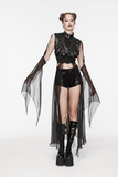 Daring Punk Cape with Adjustable Straps and Sleeves