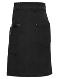 Dark Punk Twill Mini Skirt with Zip Utility Pockets