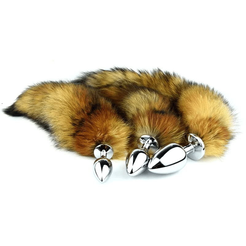 Anal Plugs with Fox Tail / Smooth Touch Metal Butt Plug / Adult Sex Toys - EVE's SECRETS