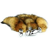 Anal Plugs with Fox Tail / Smooth Touch Metal Butt Plug / Adult Sex Toys