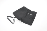 Edgy Pleated Shorts with Eyelet Accents and O-Ring Strap