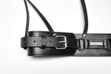 Edgy PU Leather Harness with Punk Metal Accents