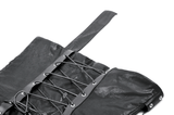 Edgy Punk Corset Top with Zipper Front and Spike Accents