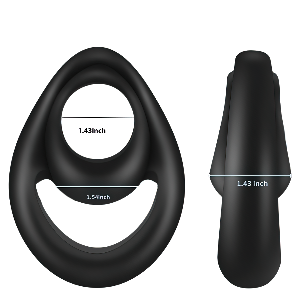 Elastic Men's Black Cock Rings / Silicone Male Sex Toys / What is a Penis Ring - EVE's SECRETS