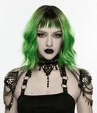 Elegant Black Gothic Lace Shoulder Chain Armor Choker