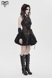 Elegant Halter Mini Dress with Corset Lace-Up Accent