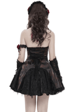 Elegant Halter Mini Dress with Corset Lace-Up Accent