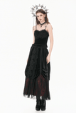 Elegant Lace Cami Top with Beaded Bust and Ruffle Trim