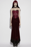 Elegant Lace Up Corset Top with Adjustable Mesh Back