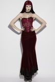 Elegant Lace Up Corset Top with Adjustable Mesh Back