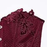 Elegant Lace Up Corset Top with Adjustable Mesh Back