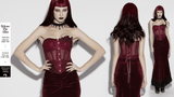 Elegant Lace Up Corset Top with Adjustable Mesh Back