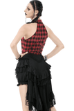 Elegant Layered Tailcoat Ruffle Lantern Shorts for Women