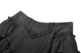 Elegant Layered Tailcoat Ruffle Lantern Shorts for Women