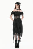 Elegant Off Shoulder Floral Lace Mesh Top for Women