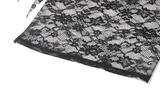 Elegant Off Shoulder Floral Lace Mesh Top for Women