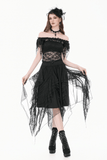 Elegant Off Shoulder Floral Lace Mesh Top for Women