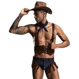 Erotic Cowboy Cosplay Suit / Western Style Uniform for Men