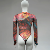 Erotic Women's Long Sleeve Bodycon / Female Multicolor Clothing / Sexy Skinny Outfits - EVE's SECRETS
